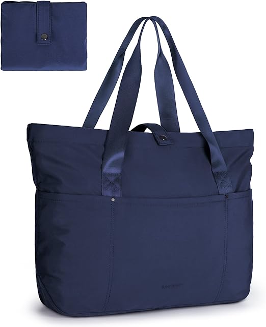 Canvas Tote Bag Waterproof Nylon Multi Pocket Shoulder Bags Laptop Work Bag Teacher Purse And 